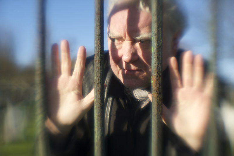 Billy Jenkins and railings photographed by Beowulf Mayfield