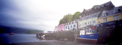 Portree Harbour, Isle of Skye, photographed with a pinhole camera by Bepwulf Mayfield